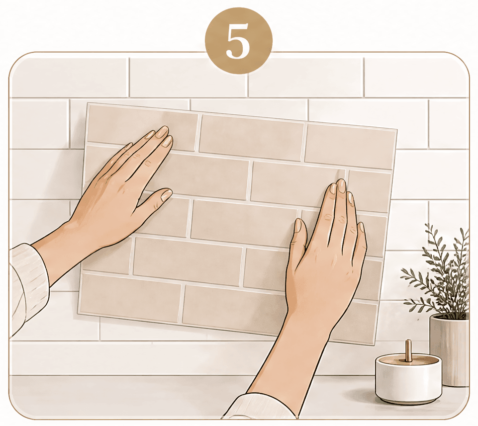 Apply to wall